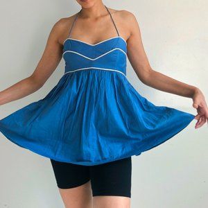 🎃 5 sale items x $45 blue sweetheart baby doll top